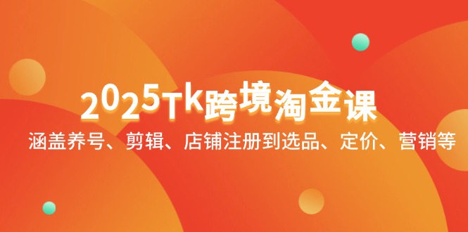 （14638期）2025Tk跨境淘金课：涵盖养号、剪辑、店铺注册到选品、定价、营销等-星光网创