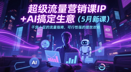 超级流量营销课IP+AI搞定生意（5月新课）干货十足的流量指南，可行性强的提效攻略-星光网创