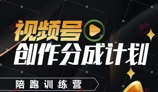 视频号创作分成计划陪跑训练营，手把手教会你如何制作视频，细水长流型项目-星光网创