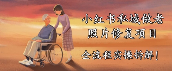 小红书私域做老照片修复项目，AI+3步解决，让图片动起来的全流程实操拆解-星光网创