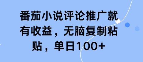 番茄小说评论推广就有收益，无脑复制粘贴，单日100+-星光网创