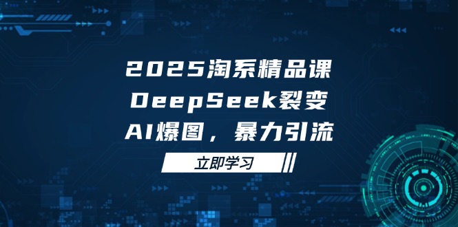 （14639期）2025 淘系精品课，DeepSeek 裂变，AI 爆图，暴力引流-星光网创